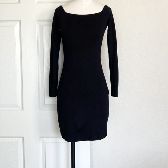 NWT & Other Stories Black Ribbed Dress - Picture 2 of 9